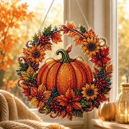 Decor Halloween fereastră DIY tablou cu diamante, 4 modele vesele, dimensiune 25×25 cm