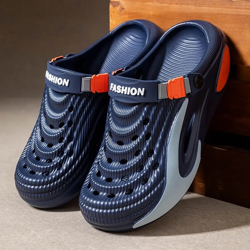 👟 50% reducere 🌬️ Sandale universale pentru bărbați cu talpă groasă din EVA: antiderapante, super ușoare și respirabile, ideale pentru plajă, sport și purtare zilnică 🏃‍♂️