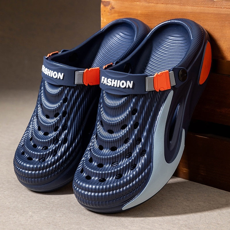 👟 50% reducere 🌬️ Sandale universale pentru bărbați cu talpă groasă din EVA: antiderapante, super ușoare și respirabile, ideale pentru plajă, sport și purtare zilnică 🏃‍♂️
