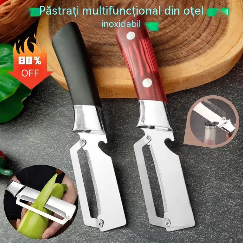 💥Cumpără unul, primești unul gratuit💥🔪Răzuitor multifuncțional din oțel inoxidabil🧅Poți curăța fructe și legume, tăia carne și deschide sticle