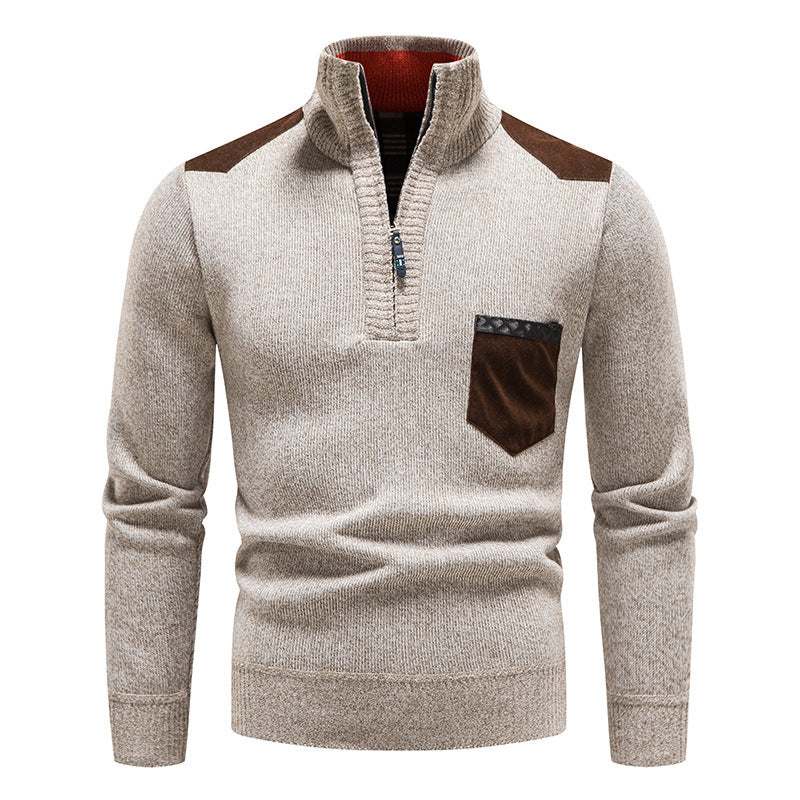 ❤️‍🔥 Pulover bărbătesc cu fermoar, stil casual, pentru toamnă și iarnă (M–3XL)