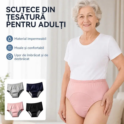 🛡️【Set de 3 Bucăți】Chiloți Absorbanți pentru Incontinență, Mărimi Mari – Protecție Anti-Scurgeri cu Zona Îngroșată