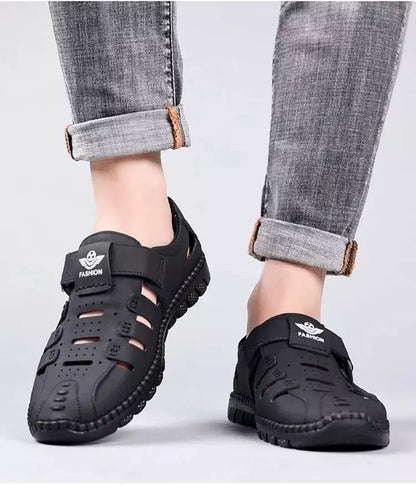👞 Sandale bărbătești din piele naturală – respirabile, confortabile și antiderapante pentru mersul zilnic