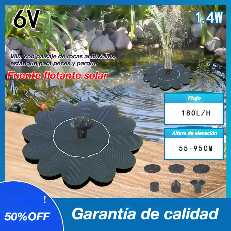 🔥Número 1 en ventas💥Pequeña fuente solar flotante portátil para paisajismo