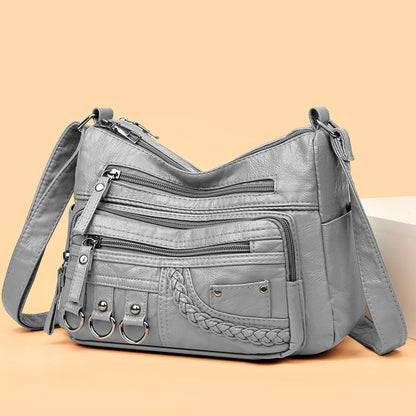 💥【50% de descuento por tiempo limitado】👜Bolso bandolera de cuero suave de gran capacidad 2026