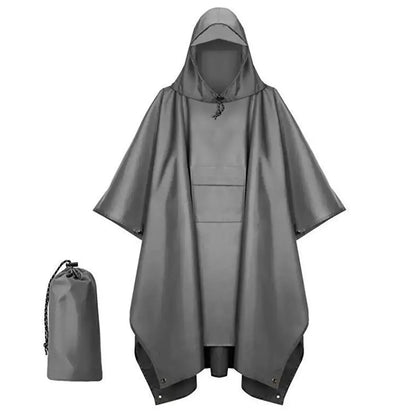 🌧️ Poncho de Ploaie Multifuncțional 3 în 1 – Pelerină, adăpost și saltea de picnic într-un singur produs! 🌲⛰️