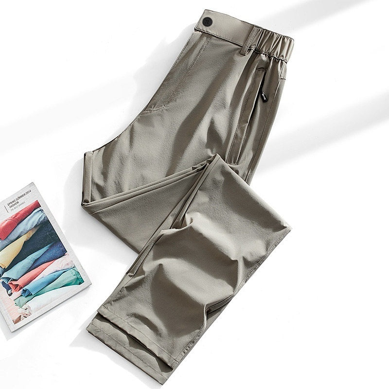 ❄️【XL-5XL】Pantalón hombre outdoor ligero de secado rápido con tejido fresco elástico ideal verano