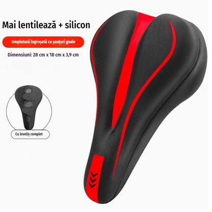 🔥🚲 Husă pentru șa de bicicletă din silicon și piele moale elastică: confort maxim și protecție completă