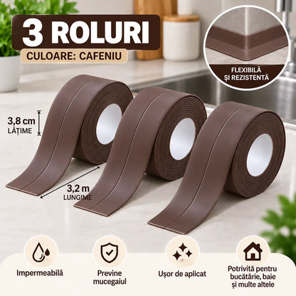 ✨【2+1 GRATUIT】Bandă impermeabilă pentru rosturi, protecție simplă împotriva umezelii pentru o casă mai curată și îngrijită