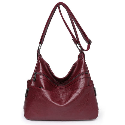 💟👜Geantă de umăr din piele moale la modă nouă
