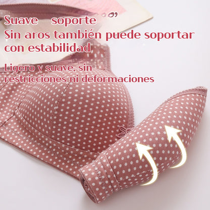 👙【Compra 1 y llévate 1 gratis】🔥【50-90KG】Sujetador sin aros mujer talla grande con copa ligera y cierre trasero ajustable