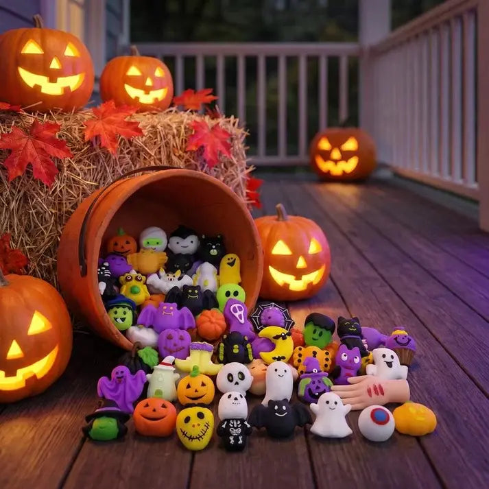 50 la 159 lei🎃 Jucării antistres în formă de empanada, cu tematică de Halloween – adorabile empanada în formă de dovleac-fantomă.