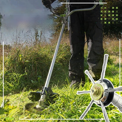🔥✨【Cumpără unul, primești unul gratuit: set 2 bucăți】🔥 lame interschimbabile pentru motocoasă/mașină de tuns gazonul - lame din oțel 🌿✂️⚙️