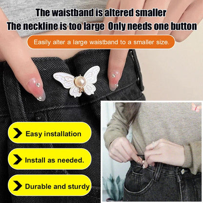 🦋【Compra 5 y llévate 5 gratis】Hebilla de ajuste de cintura extraíble en forma de mariposa✨