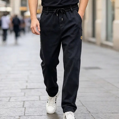 👖【M-6XL】Blugi largi pentru bărbați, elastici, comozi, rezistenți la murdărie și potriviți pentru muncă