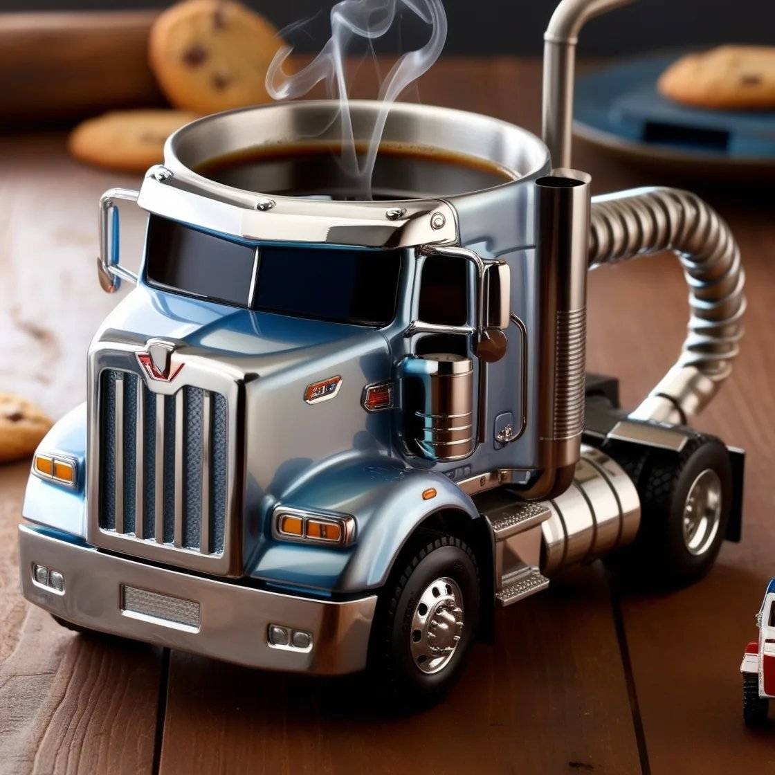 🚛Wyjątkowy kubek w kształcie ciężarówki – doskonały prezent dla miłośników kawy i ciężarówek!