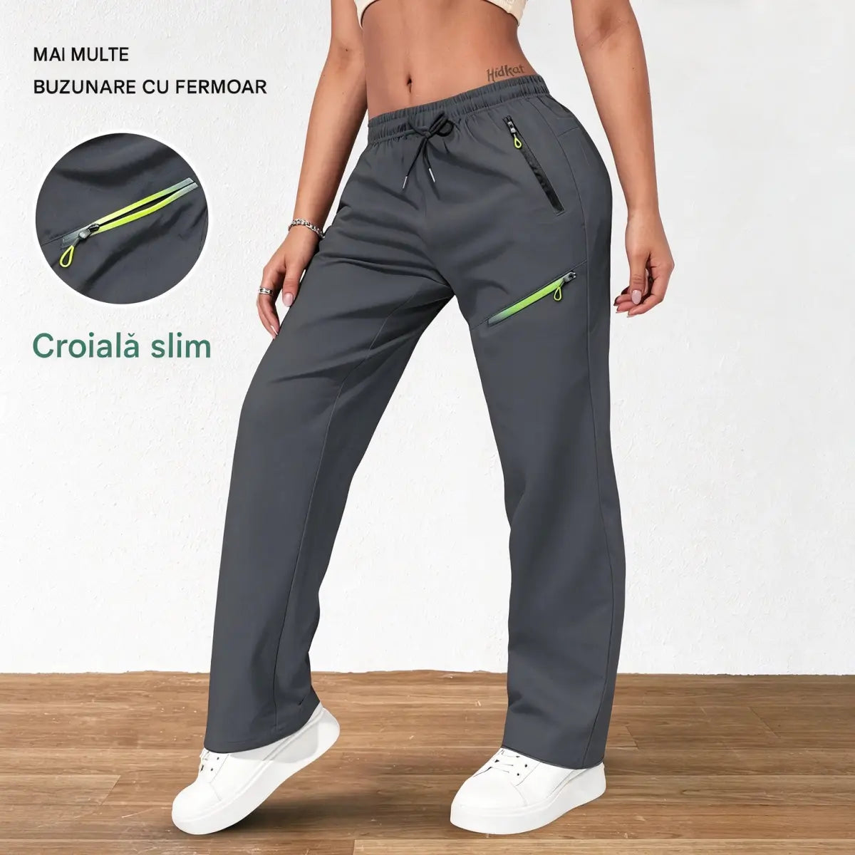 ⏳ Ofertă limitată 🔥 Pantaloni cargo cu croială dreaptă pentru femei — Talie elastică; ideali pentru muncă, călătorii și ținutele de zi cu zi 👖✨