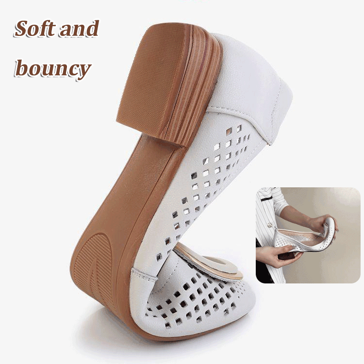 🔥 Zapatos planos de cuero con suela suave para mujer 2026