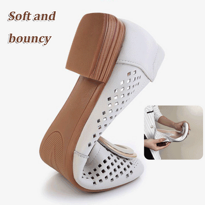 🔥 Zapatos planos de cuero con suela suave para mujer 2026