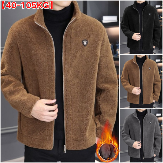 🔥🐏【Sezonowa zniżka 50%】Nowy męski zimowy gruby i ciepły płaszcz z wełny
