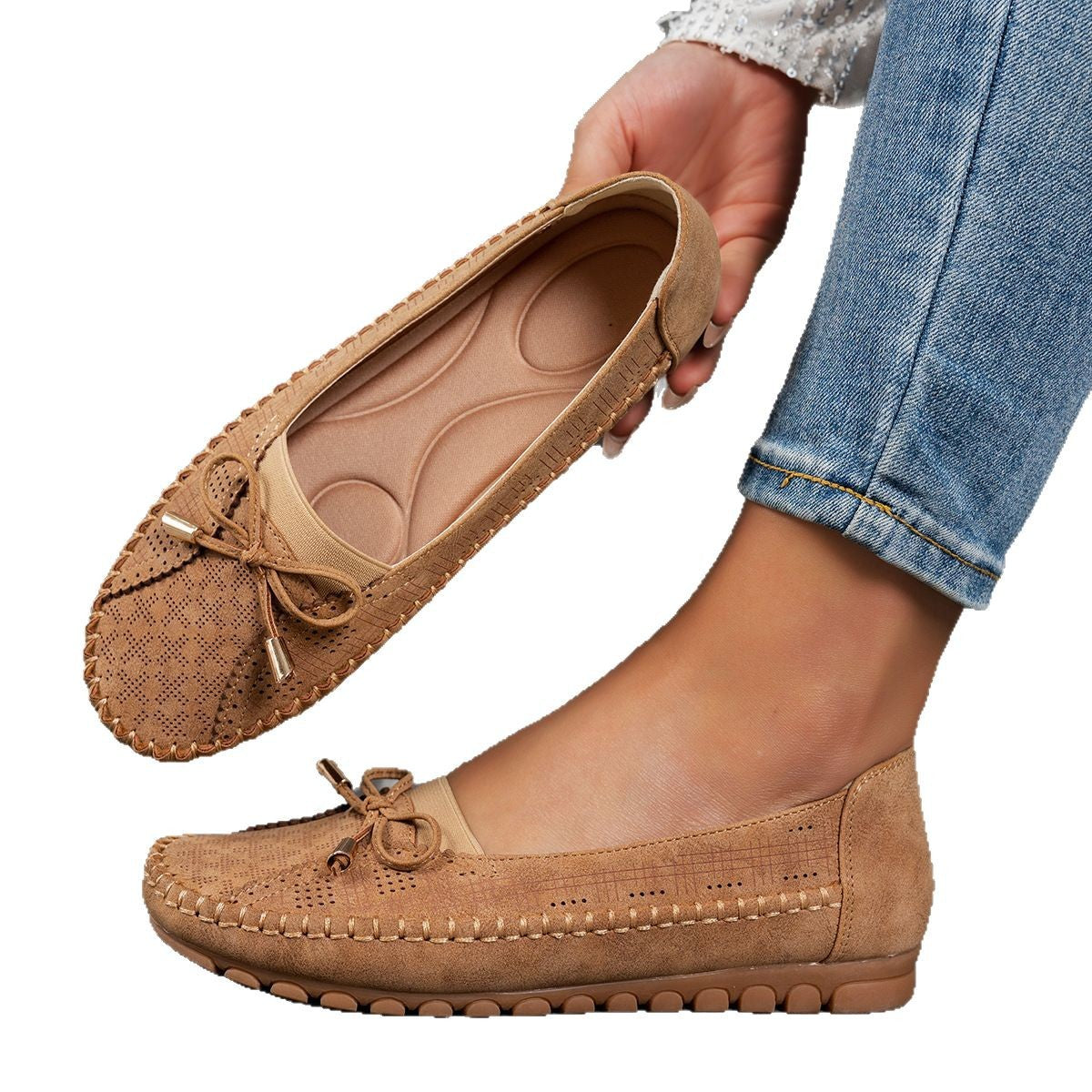 🔥Cel mai bine vândut - 50% reducere🔥 Pantofi ortopedici ușori din piele pentru femei, antiderapanți, respirabili