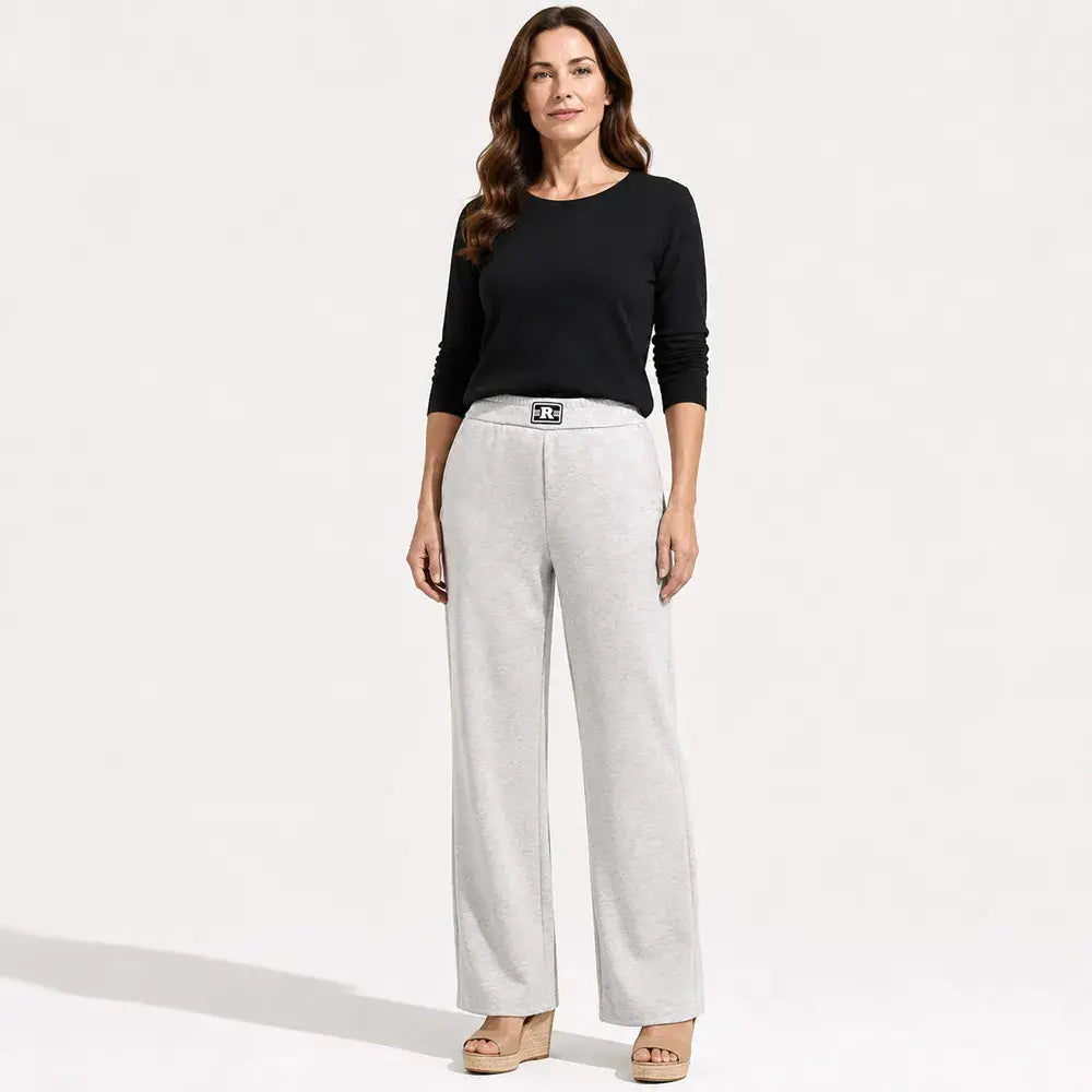 【2XL-6XL/5 culori】Stil de primăvară și toamnă - Pantaloni lungi casual și flexibili pentru mame de vârstă mijlocie / Pantaloni sport casual slim fit, lejeri, drepți