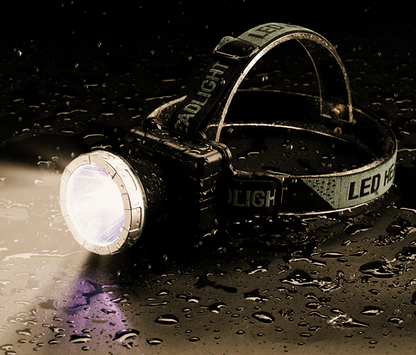 🔥🔥Lanternă Frontală Ultra-Luminoasă – 12h Autonomie, Ușoară și Impermeabilă