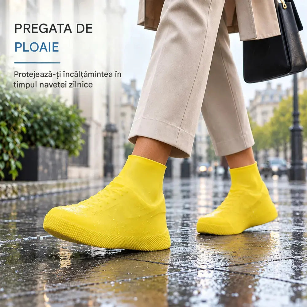 【2 perechi la doar 119 lei】Nu lăsa tenișii să se ude! Huse pentru încălțăminte durabile și impermeabile: antiderapante și pliabile – ușor de împachetat și de luat cu tine 🌧️