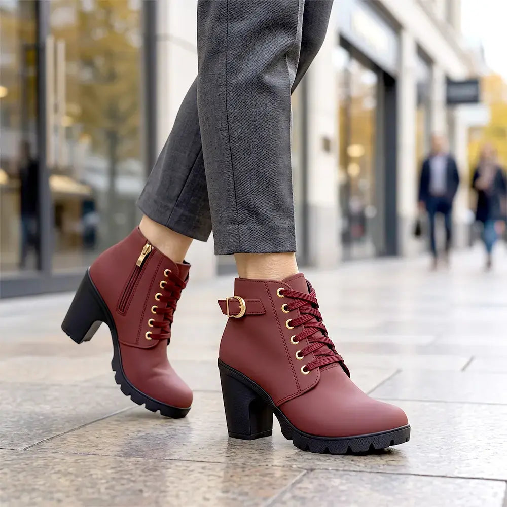 👢【35-42】Un articol esențial pentru toamnă-iarnă: Cizme elegante cu toc pentru femei – o combinație de stil și confort, ideale pentru a fi purtate cu ușurință întreaga zi!