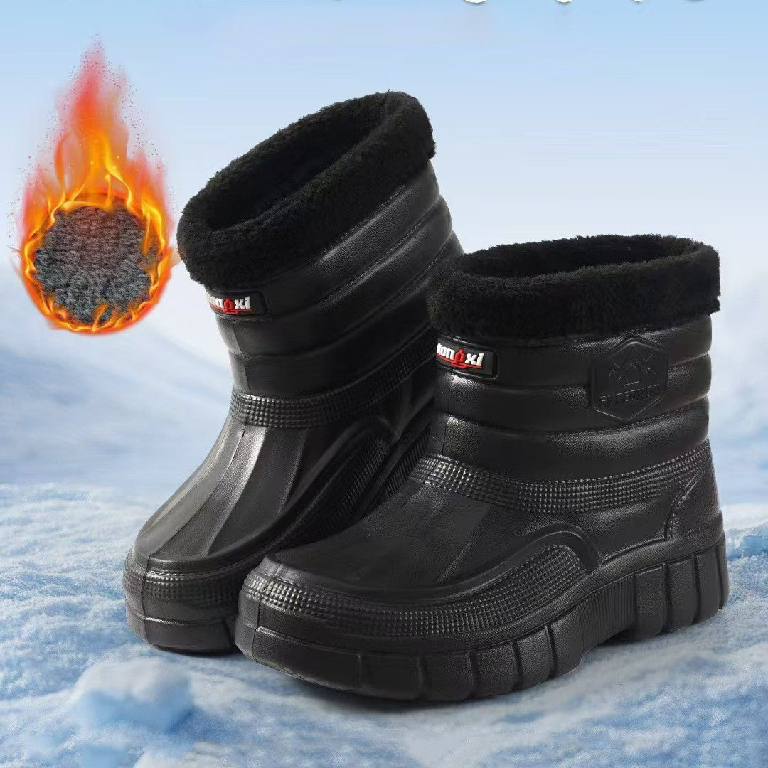 ♥️♥️【40-45】【Nový produkt】Pánske teplé, nepremokavé outdoorové topánky s flísovou podšívkou, odolné, do vody a snehu, po členky alebo nad členky.