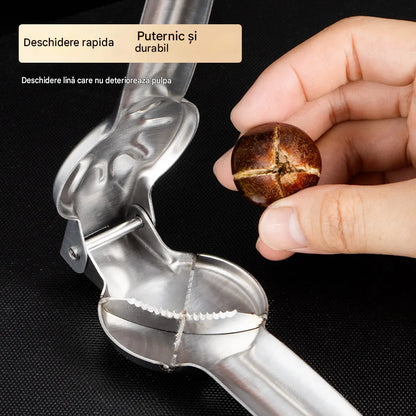 🌰2 bucăți la doar 139 lei🌰 Dispozitiv din inox pentru despicat castane — Rapid și fără efort!