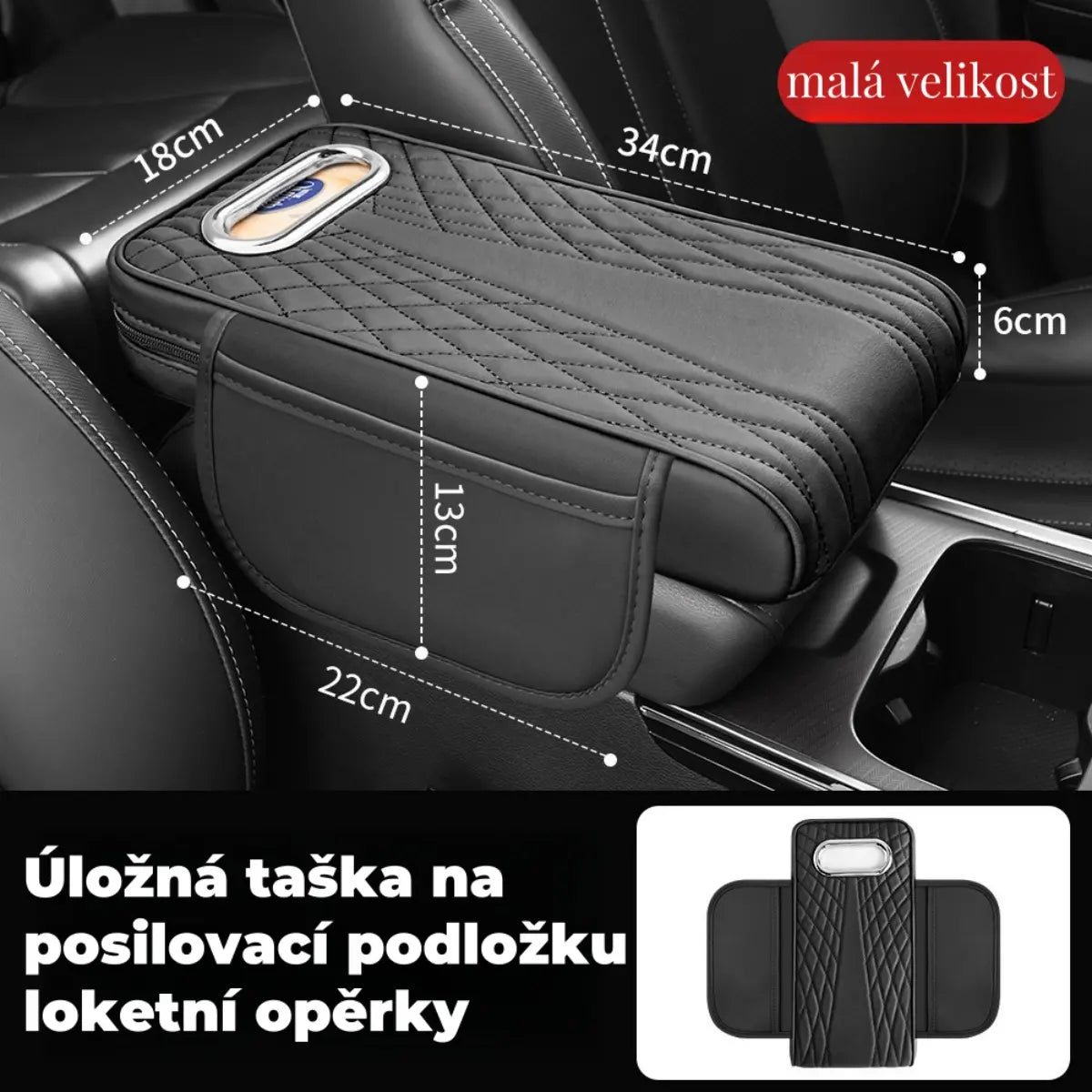 🚗🚗Cutie din piele pentru cotiera auto multifuncțională, trei în unu