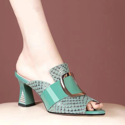 Każda para 30% taniej【rozmiary 34-41】Nowość 2025 – modne sandały na grubym obcasie, stylowy fason z odkrytymi palcami【👠7 cm platforma】