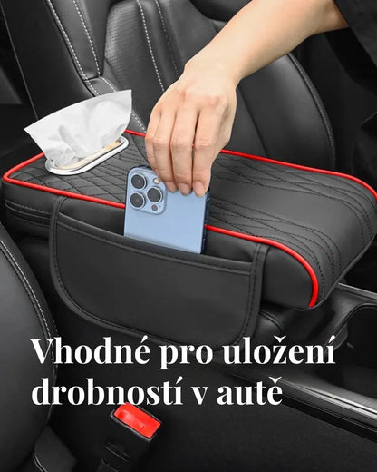 🚗🚗Cutie din piele pentru cotiera auto multifuncțională, trei în unu