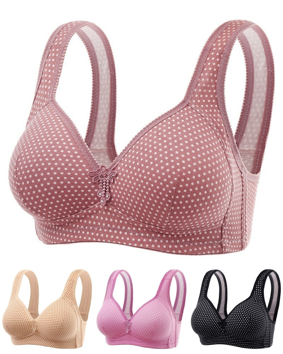 👙【Compra 1 y llévate 1 gratis】🔥【50-90KG】Sujetador sin aros mujer talla grande con copa ligera y cierre trasero ajustable