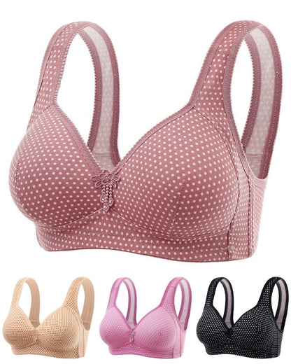 👙【Compra 1 y llévate 1 gratis】🔥【50-90KG】Sujetador sin aros mujer talla grande con copa ligera y cierre trasero ajustable