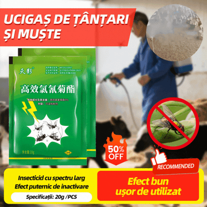 🦟【10 pliculețe】❤️Special conceput pentru a ucide țânțarii și muștele din ferme, un pachet ucide puricii/lăcustele/gândacii de bucătărie/muștele/țânțarii!