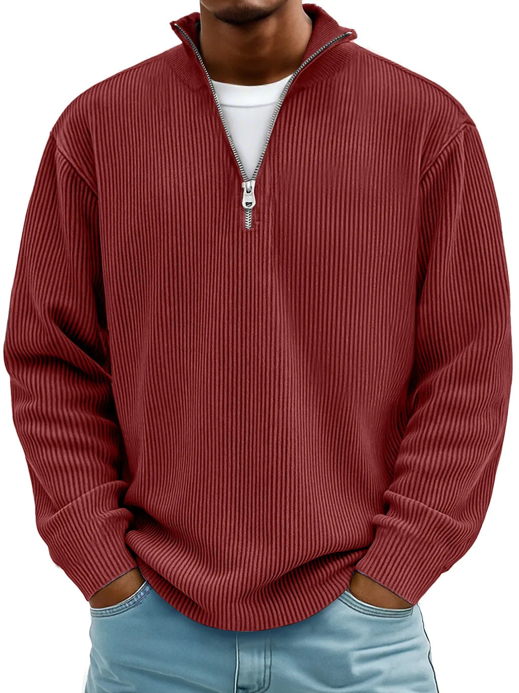 🔥【S-5XL】Nueva sudadera de hombre con cuello alto, otoño/invierno 2026