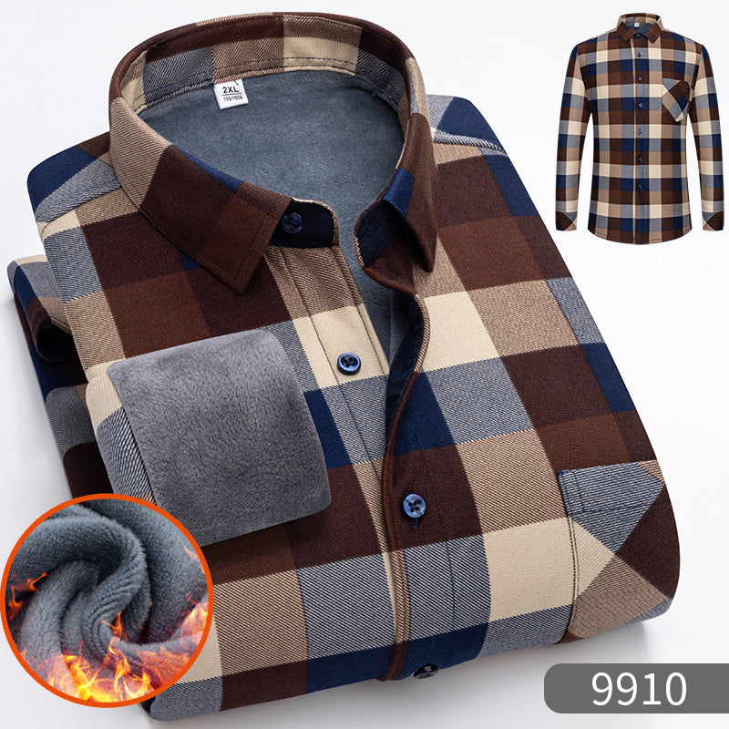 🔥【49% OFF】👔【L-5XL】Cămașă din flanelă cu carouri pentru bărbați, potrivită pentru toamnă și iarnă!
