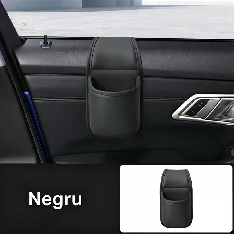 🚗 Spațiu suplimentar și ordine în mașină! Suport din piele pentru ușă auto / pahar și telefon (Montare ușoară la geam / Ofertă 1+1 GRATUIT )! ✨
