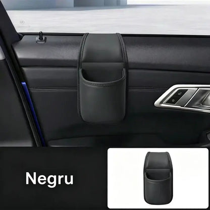 🚗 Spațiu suplimentar și ordine în mașină! Suport din piele pentru ușă auto / pahar și telefon (Montare ușoară la geam / Ofertă 1+1 GRATUIT )! ✨
