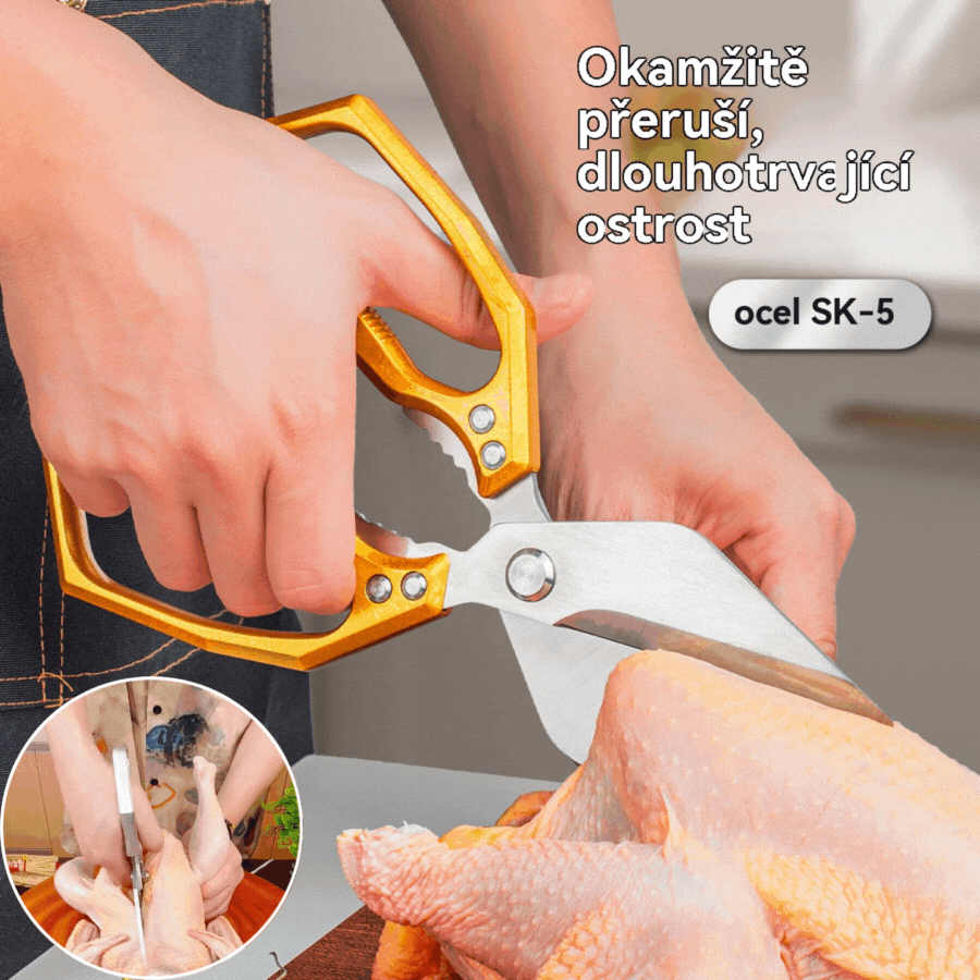 🔥【Kup 1, otrzymaj 1 gratis】🔥Oferta ograniczona czasowo🔥Wielofunkcyjne, trwałe i ostre nożyczki kuchenne