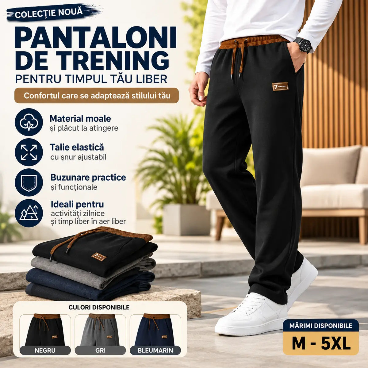 【M-4XL】 Pantaloni casual din bumbac, de înaltă calitate – colecția 2026.