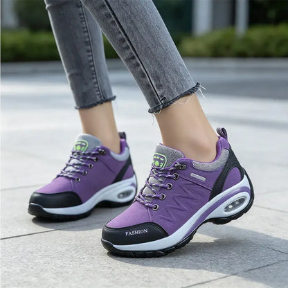 Pantofi sport de damă cu pernă de aer și talpă moale – Model casual cu platformă, respirabili și confortabili (Mărimi 35–42)