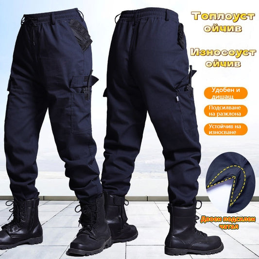 🛠️ 👖Подсилен работен панталон с усилено дъно, дебела устойчива материя, дишащ и удобен с много джобове
