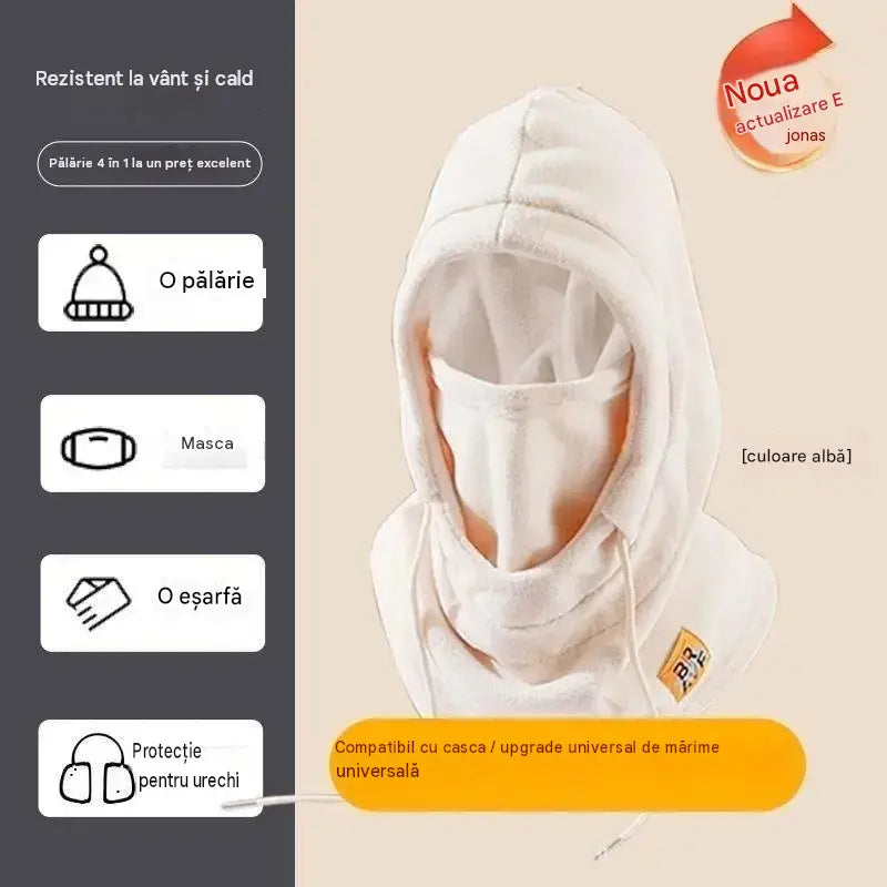 ❄️ Căciulă termică cu acoperire completă și căptușeală din fleece, care protejează împotriva frigului până la -20 °C. ⛷️ Perfectă pentru schi, motociclism și activități în aer liber.