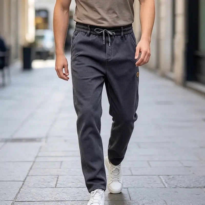 👖【M-6XL】Blugi largi pentru bărbați, elastici, comozi, rezistenți la murdărie și potriviți pentru muncă