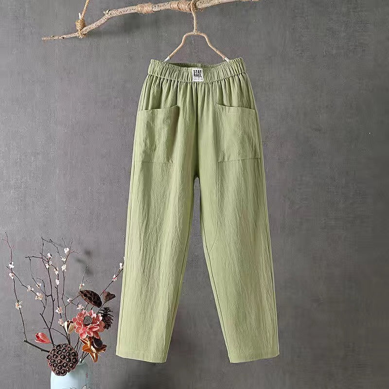 🌿🌈【Cel mai vândut】【M-4XL】Pantaloni largi pentru femei, de primăvară, noi, 2026, pantaloni casual confortabili