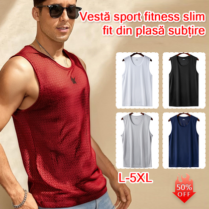 【Cumpără 1 Primești 1 Gratuit】✅maiouri casual barbati Ice Silk, usor de asortat cu orice tinuta, potrivite pentru purtarea de zi cu zi. ✅ Ușoare, respirabile și cu uscare rapidă.-4045157