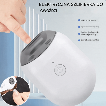 💅 Kup 1 sztukę i otrzymaj 1 za darmo! ✨ Automatyczny pilnik do paznokci (1 sztuka) do bezpiecznej i delikatnej pielęgnacji paznokci 👶